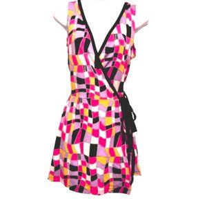 Huk-A-Poo Disco V-Neck Wrap Dress/ Tunic